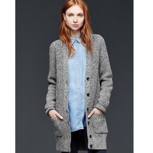 Long grey gap sweater